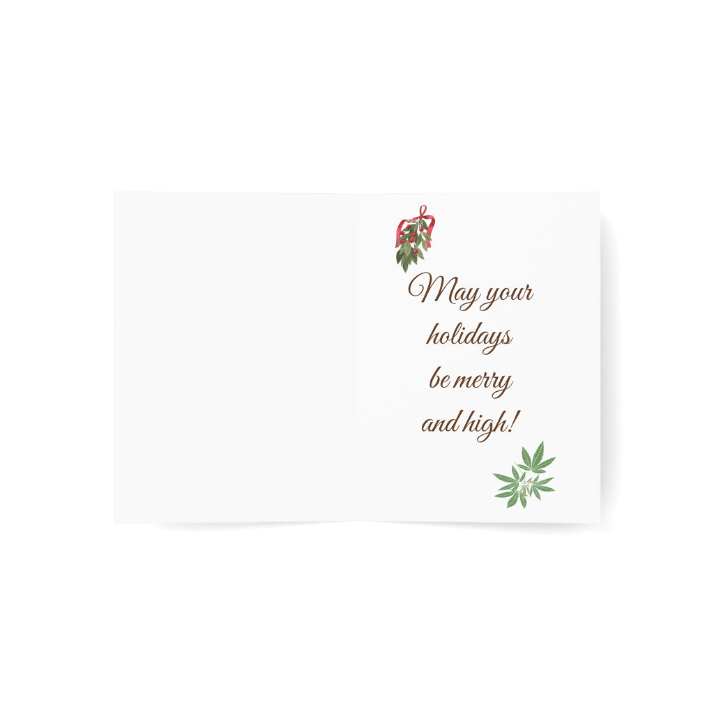Cannabis-Themed Christmas Card, Oh Christmas Weed