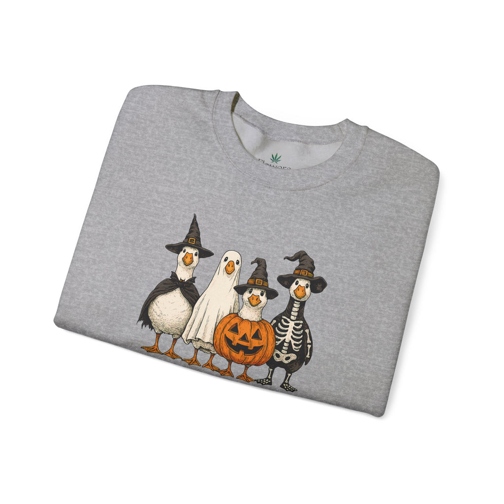Spooky but Cute Halloween Duck Crewneck Sweatshirt