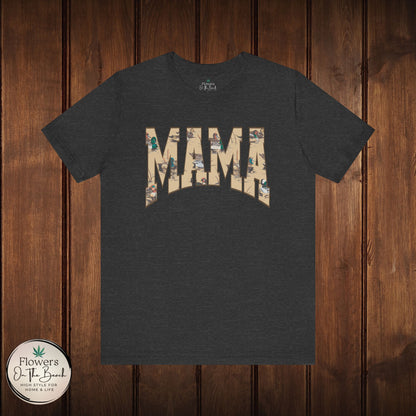Mama Varsity Letters Duck Tee, Personalized Mama Tee, Mallard Duck Theme Shirt, Country Mama Apparel, Gift for Mom, Wildlife Lover Shirt
