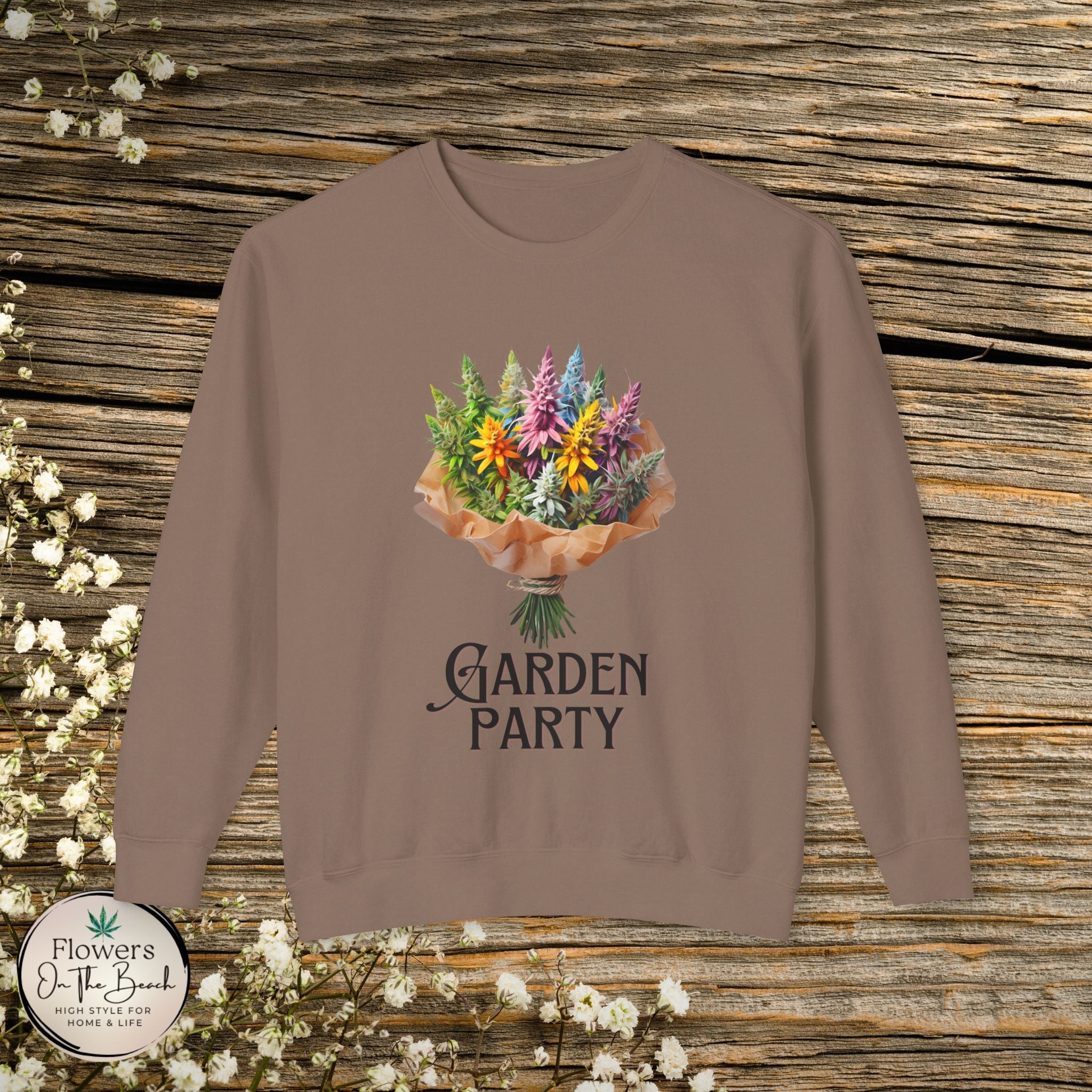 Garden Party Cannabis Flowers Sweatshirt