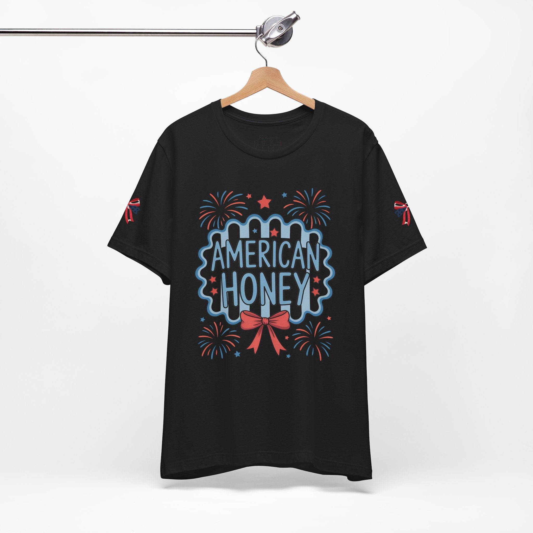 American Honey Fireworks and Bows Tee | Red White Blue Patriotic
