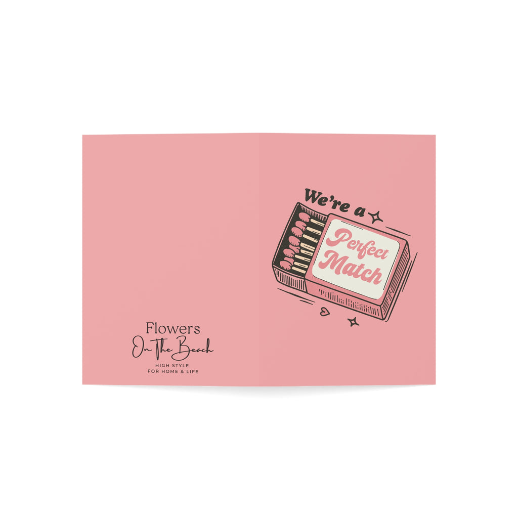 Perfect Match Romantic Notecard