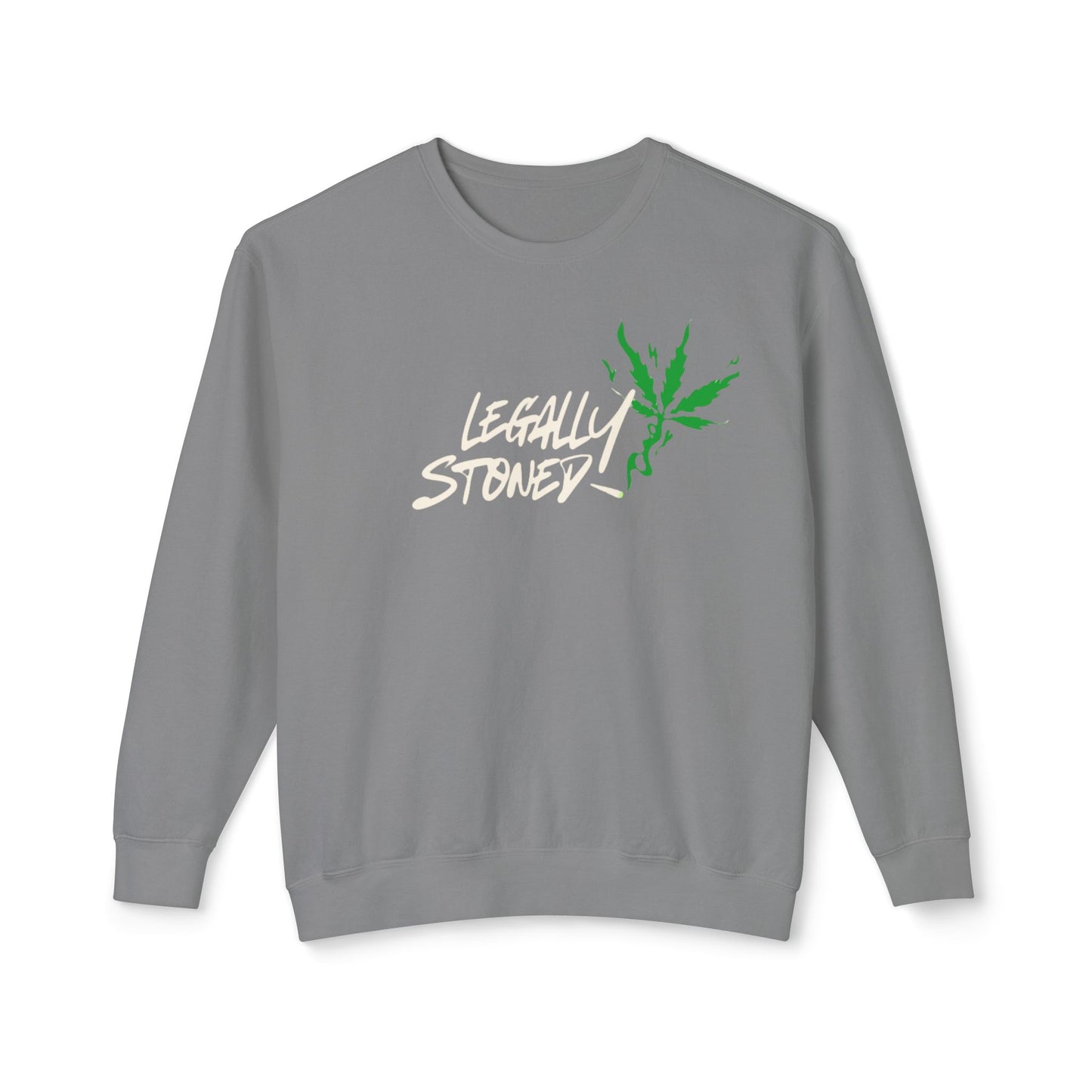 Stoner Gift Long-Sleeved T, Stoner Tshirt Gift, "Legally Stoned" Lightweight Sweatshirt, Gift for Stoner Friend, 420 Sweatshirt