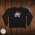 Beach Christmas Santa with Shades Sweatshirt