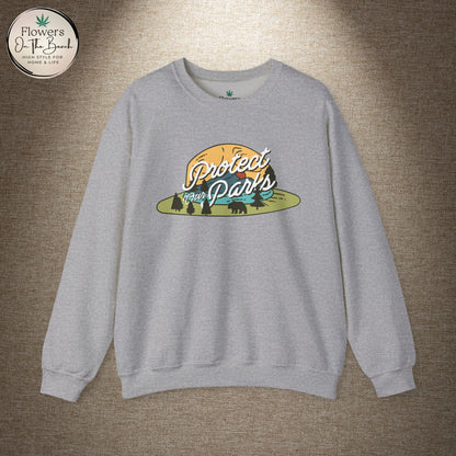 Protect Our Parks Crewneck Sweatshirt, National Parks Sweatshirt, Wanderlust Sweatshirt, Travel Apparel, Protect Our National Parks