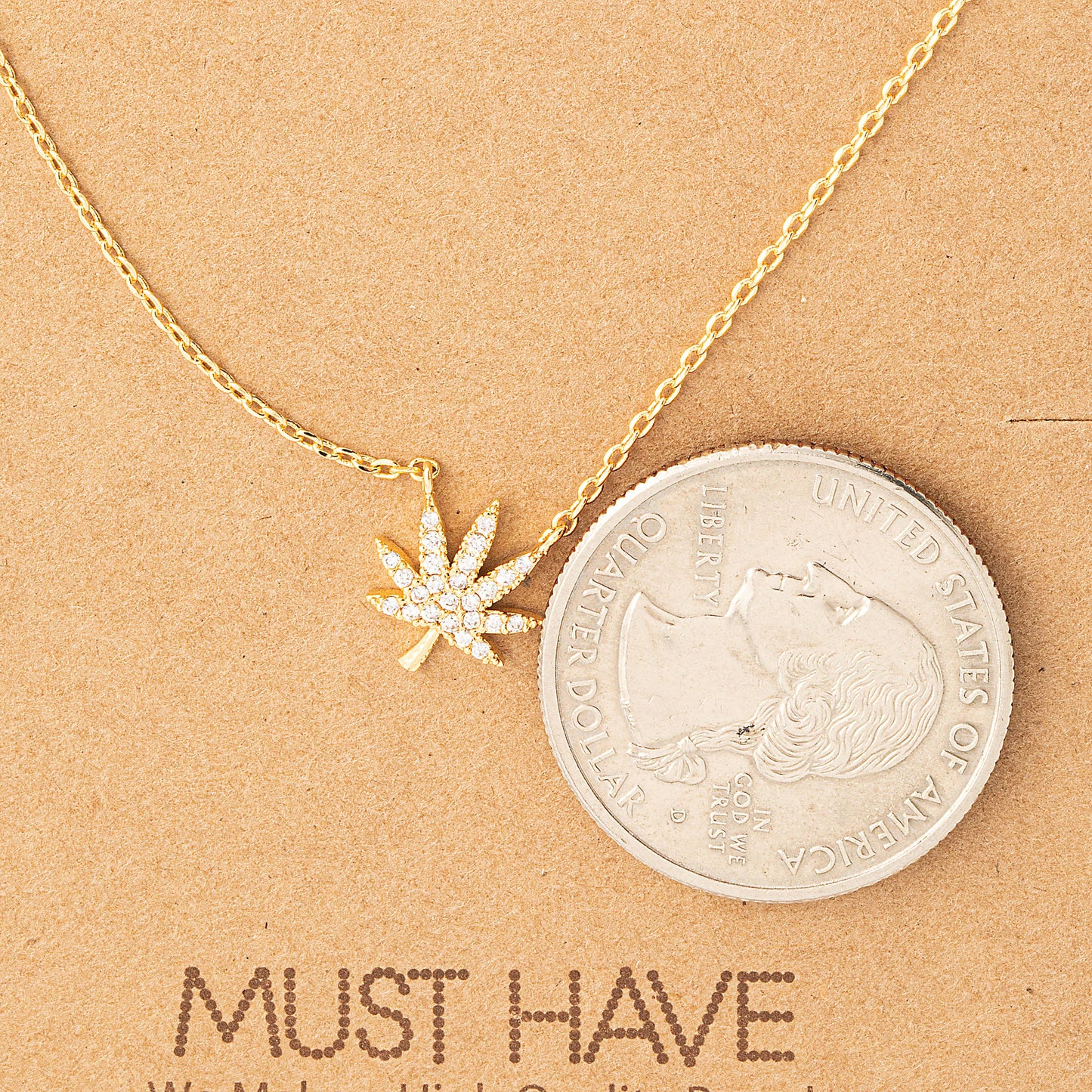 Elevated Cannabis Pendant Necklace