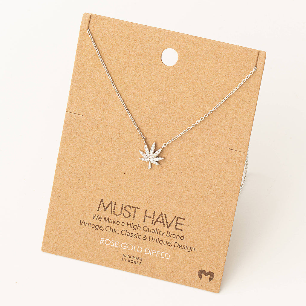 Elevated Cannabis Pendant Necklace