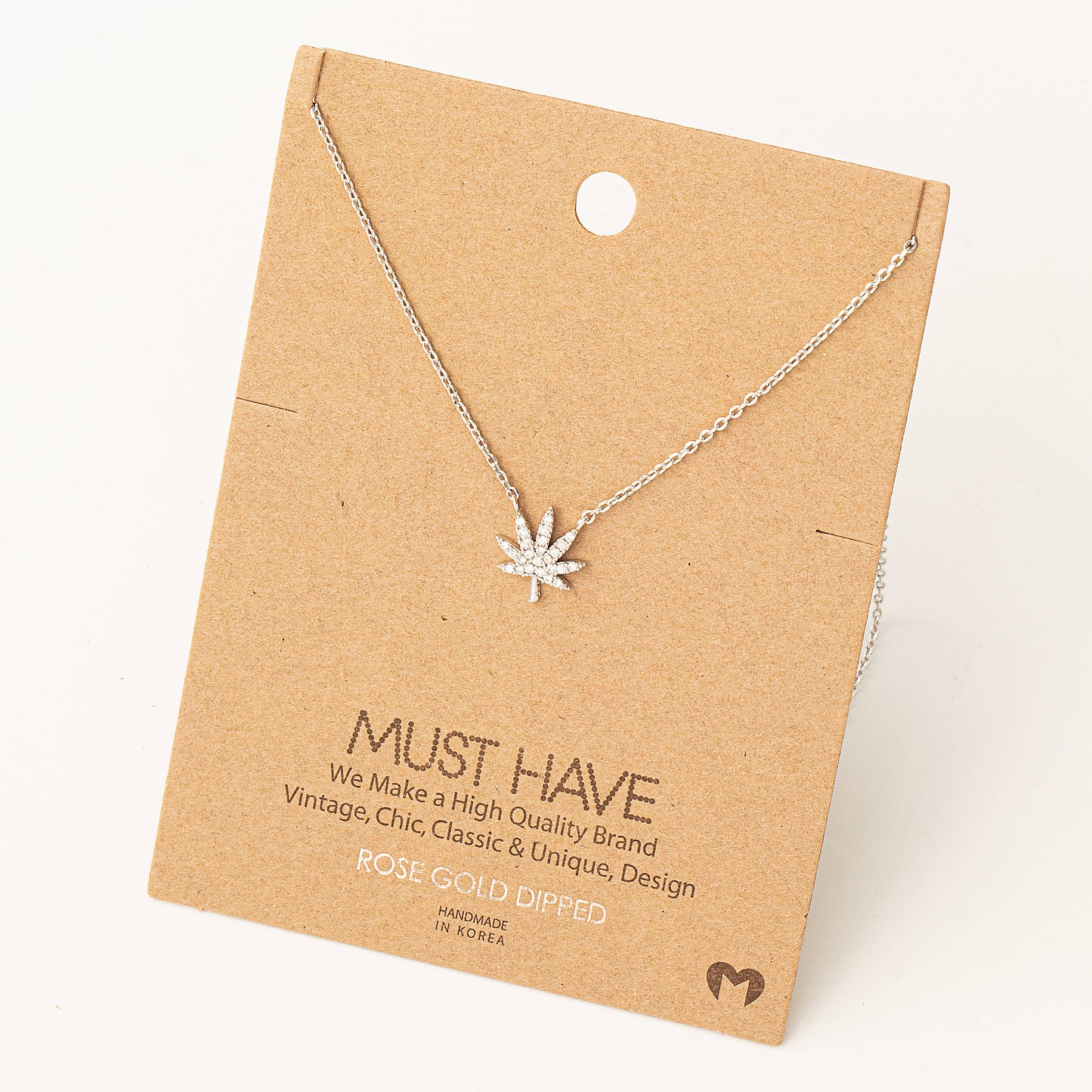 Elevated Cannabis Pendant Necklace
